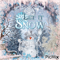 Let It Snow - GIF animasi gratis