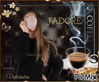 J'Adore le Café animovaný GIF