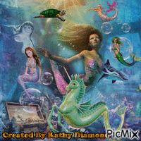 Mermaid Delight - Animovaný GIF zadarmo