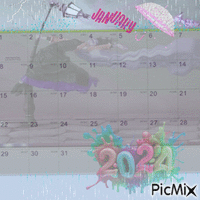 January calendar - Gratis geanimeerde GIF