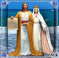 Jesus blessed mother - GIF animado gratis