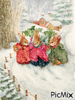 Christmas Snow 7 - Ilmainen animoitu GIF