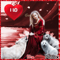 Belle et ses loups Animated GIF
