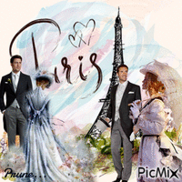 Demoiselles de PARIS - GIF animé gratuit