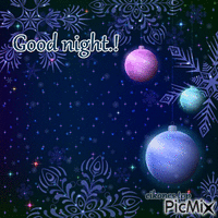 Christmas-  Good night GIF animé
