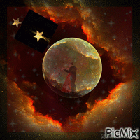 Dance With The Moon - GIF animasi gratis
