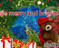 Be merry and bright! - GIF animé gratuit