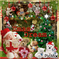 CONCOURS  "Christmas dream" - 8 Heures de rêve par jour !... ;) ... - GIF animé gratuit