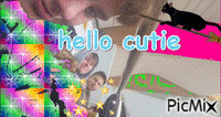 hello cutie - Bezmaksas animēts GIF