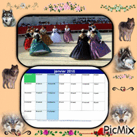 calendrier annuel アニメーションGIF