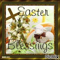 Easter-blessings GIF animé