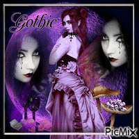 Gothic Fairy - Purple tones - Darmowy animowany GIF