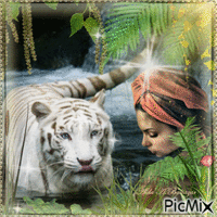White Tiger GIF animado