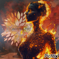 FIRE WOMAN animasyonlu GIF
