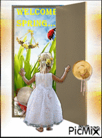 Welcome Spring - Gratis animerad GIF