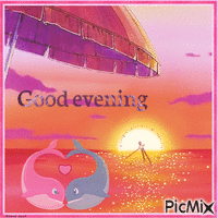 Good evening アニメーションGIF