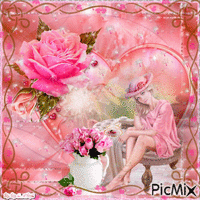coeur rose animerad GIF