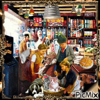 Old Fashioned Country Store. Animiertes GIF