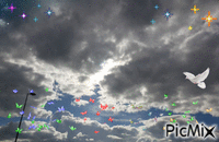 le ciel de la paix - Animovaný GIF zadarmo
