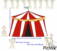 Not my circus animeret GIF