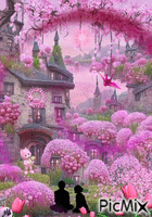 Fantasía rosada - GIF animé gratuit
