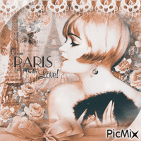 Paris vintage brown