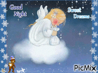 Good Night Angel Animated GIF