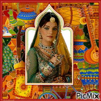 Portrait indische Frau - Δωρεάν κινούμενο GIF