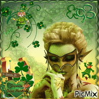 17 mars , Saint Patrick ... - Zdarma animovaný GIF