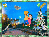 Postal de Natal - GIF animado grátis