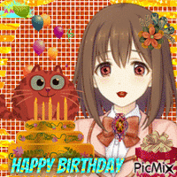 Happy Birthday animerad GIF