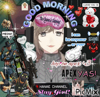 kanae says good morning animuotas GIF