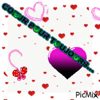coeur pour toujours - Free animated GIF