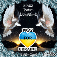 Priez pour L'Ukraine  💖💖💖 GIF animata
