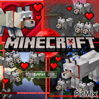 Minecraft wolves💕🐺 - 無料のアニメーション GIF