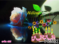 joyeux anniversaire Hélène - Free animated GIF