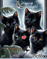 Three little kittens animowany gif