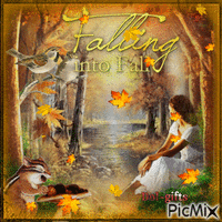 Falling into Fall 动画 GIF
