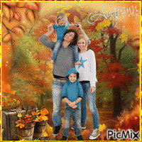 Concours : Famille en automne animeret GIF