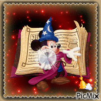 Fantasia Mickey анимирани ГИФ