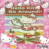 Concours : Manège Hello Kitty - GIF animado gratis