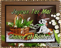 Joyeux 1er Mai - Animovaný GIF zadarmo