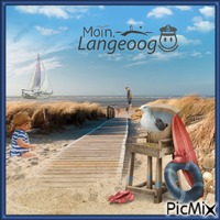 Ostfriesische Insel Langeoog animovaný GIF
