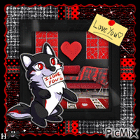 ♥I love You Wolf♥ κινούμενο GIF