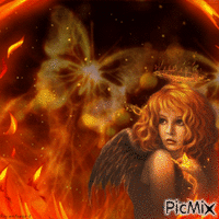 Feuerengel - Darmowy animowany GIF
