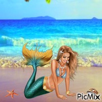 Mermaid GIF animata