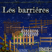 Ces barrieres.. - GIF animé gratuit