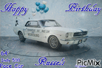 Happy Birthday Russell animasyonlu GIF