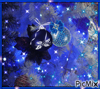 Blue Christmas geanimeerde GIF