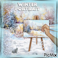 Winter Portrait - Free animated GIF